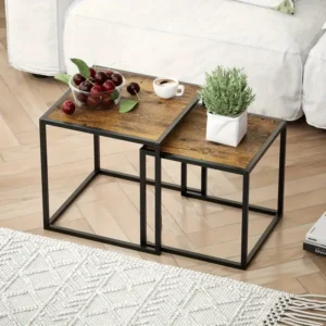Set of 2 Square Side Tables