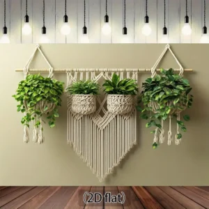 Handwoven Boho Macrame Wall Hanging