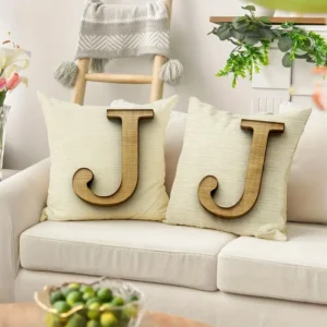 Monogram Initial Pillow Covers (2 pc)