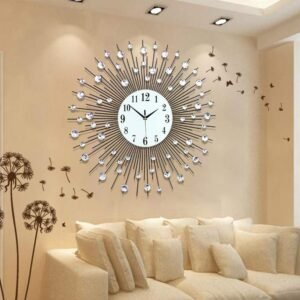 Bejeweled Clock Face