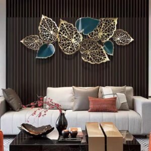 Metal Wall Art ? Golden Leaves