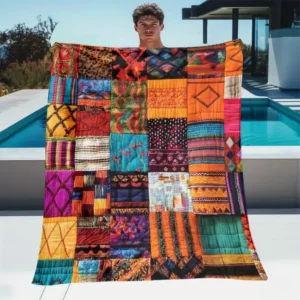 Quilt Throw Patterned (1 pc)