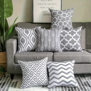 Linen Texture Pillow Covers (6 pc)