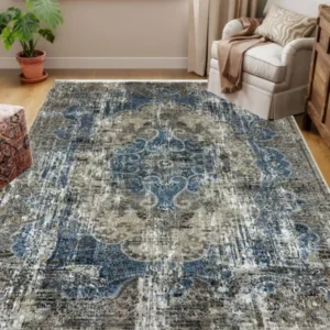 Alpine BeigeLBlueFdy Rug