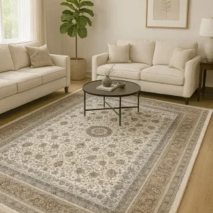 Baharestan Carpets White Rug