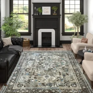 Elements Beige D.Brown Rug