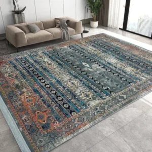 Farsh-e-Feroza DGreyRustBlue Rug