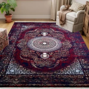 Farsh-e-Firozeh Terme Vintage Red Rug