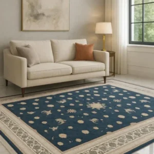 Hedayati Carpets Farsh-e-Irani Blue Floral Rug