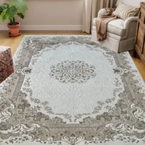 Kartal Carpets HERA Collection OffWhite Shrink Cream Rug