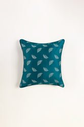 Leaf Embroidered Cushion Cover