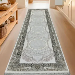 Pierre Cardin Woven Modern CreamWhite Runner