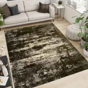 Pierre Cardin Woven Modern Olive Rug