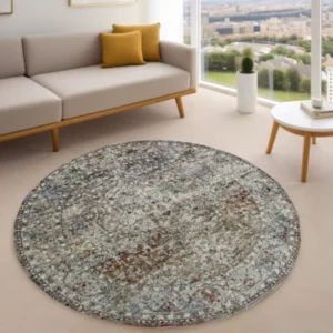 Sorrento Dallas BeigeCream Round Rug