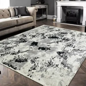 Unique Loom Milano Collection BlackWhite Rug