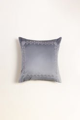 VEC -017 Grey Velvet
                    Embroidered Cushion Cover