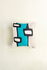 Blue Abstract Digital
                    Printed Cushion Cover