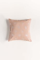 Glory Beige Embroidered Cushion
                    Cover