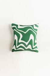 Green Waves Digital Printed
                    Cushion Cover