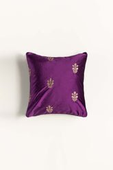 Mughal Floral Velvet
                    Embroidered Cushion Cover
