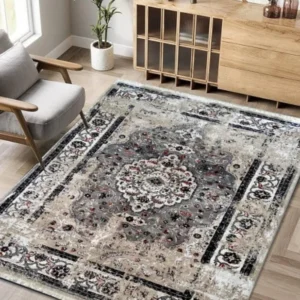 Allure BeigeGrey Cream Rug