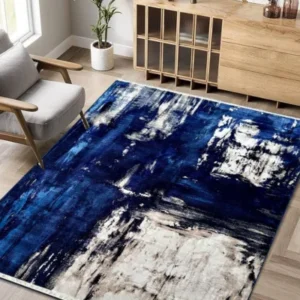 Allure NavyBlue White Rug