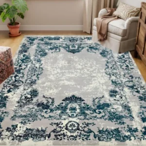 Classic Carpets GreyBlueWhite Rug