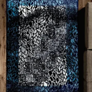 Ideal Eagle Silky BlueWhite Rug