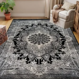 Jordan Rugs BlackGrey Rug