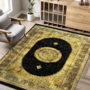 Jordan Rugs Gold Collection GoldBlack Rug