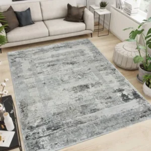 Kartal Carpets Shrink LightBeige Grey Rug