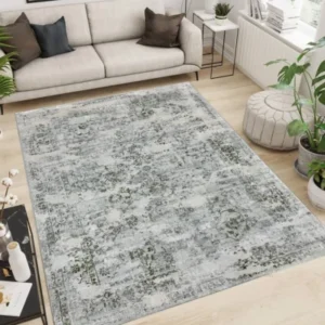 Kartal Carpets Shrink LightBeige OliveWhite Rug