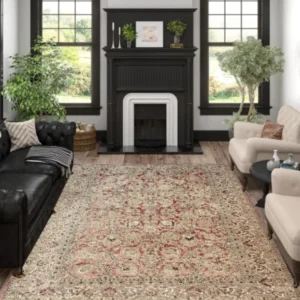 Mashhad Ardehal Hali Luxury Collection Pinkbeige Rug