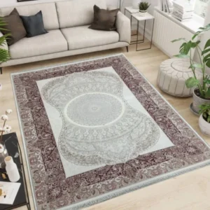 Pierre Cardin Woven Modern CreamPink Rug