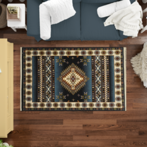 Sarvestan WhiteFerozi Mix Rug
